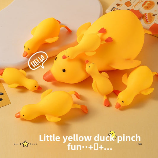 Yellow Duck Squoosh Toy