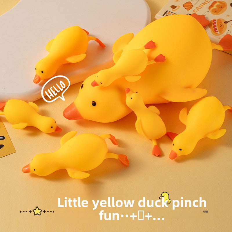 Yellow Duck Squoosh Toy