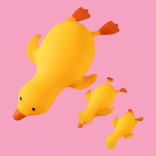 Yellow Duck Squoosh Toy